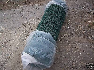 1.2 m x 25 m roll green chain-link mesh fencing