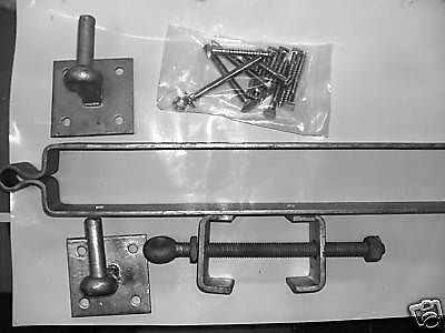 Adjustable five bar field gate hanging set galvanised