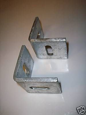 2 x  50mm Galvanised angle cleats
