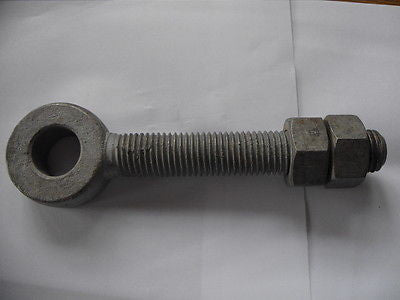 Adjustable Gate Eyes with 2 Nuts 150mm x 25mm
