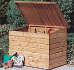 The Malvern Bunker 6' x 2'7" garden wooden storage shed