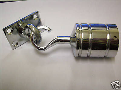 Chrome hook & eye 4 Decking rope display exhibitions