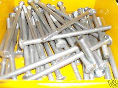 M8 x 150 cup square bolt with nut zinc plated