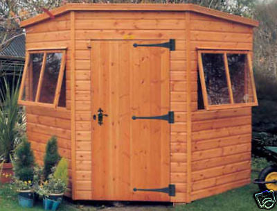 6'8" x 6'8" Worcester Corner Heavy duty Garden Shed Delivered free within UK mainland