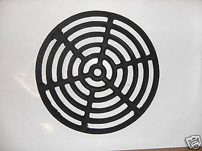 12" round cast iron external gully trap drain cover