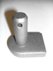 Selfcolour gate hook to weld flat base 19 mm farm field