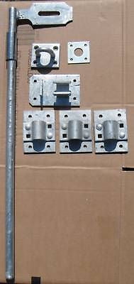 Galvanised 18" dropper bolt lockable garage surface