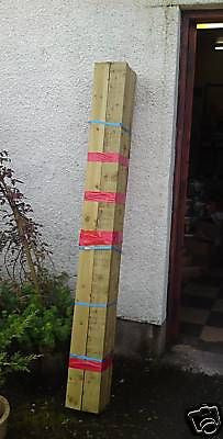 TEN - 1.8m x 87mm x 38mm Fence / Repair Rails Posts
