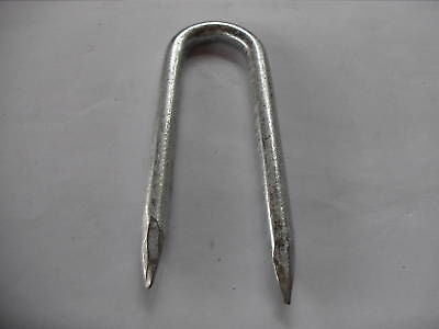 3" galvanised staple ,u nail receiver gate lock