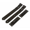 14" cranked hook & bands on plates Black gate