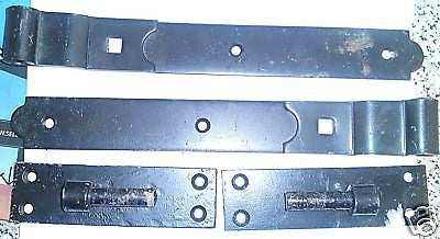 12" cranked hook & bands on plates Black - old stock