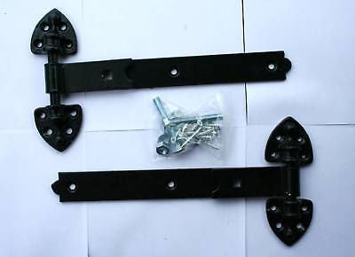 12" Black Reversible Hinges Fittings Included