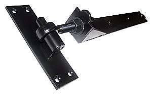 Adjustable bands & hooks on plates black 18"  hinges