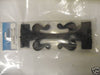 Antique olde worlde fleur de leys 12" tee hinges black