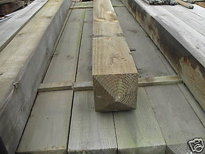 Pressure Treated 2.1m x 125mm Timber Fence Post 7' x 5"
