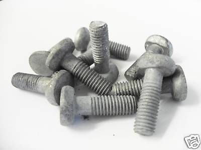 STEEL PALISADE M8 'T' Head Bolts for 'W' section. 10X