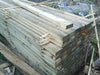One 3.6m x 87mm x 38mm rough sawn timber fence rail