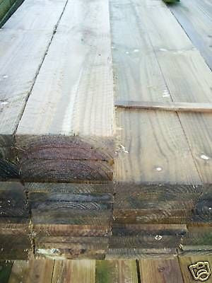 TEN 3m x 150mm x 22mm rough sawn treated timber