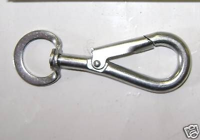 2" inch Spring Hook To Swivel carbine animal tether