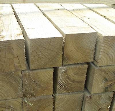Pressure Treated 3m x 100mm x100 mmTimber Fence Post