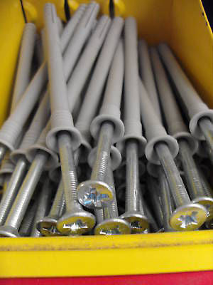 (TEN) 8mm x 120mm hammerscrew nylon fixing