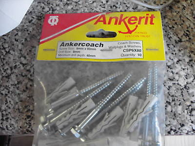 Ankerit coach screws 6 x 80 x 8