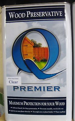 Premier Q Wood preservative 5L CLEAR paint stain