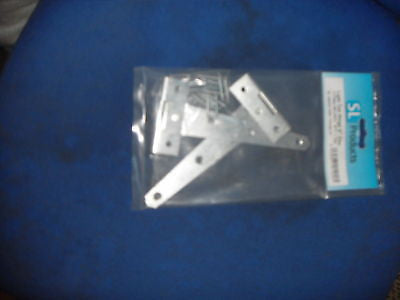 Pair of 4" Light tee hinge - zinc plated