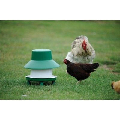 CHENEY POULTRY FEEDER 6KG CAPACITY WITH RAIN HAT & LEGS