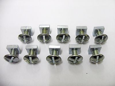 10 number M6 x 12mm roofing bolts with nut