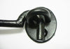 6" straight cabin cast iron hook and eye black