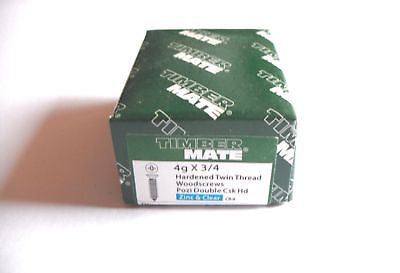 200 x 4 x 3/4"  Hard Zinc CSK pozi wood screws