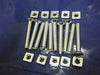 10 number M6 x 50 mm gutter bolts with nuts