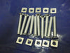 10 number M6 x 40 mm gutter bolts with nuts