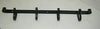 Handmade Wrought Iron Hook Coat Hanger Saucepan Black Four Hook Straight Rack