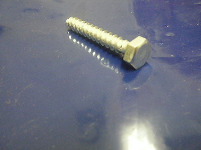 Hex head 1/4 x 2 inch coachscrew bright zinc plated