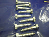 Hex head 10 mm x  50 mm coachscrew bright zinc plated