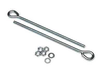 Two 10" BZP welded eye bolts for 10 mm thread chainlink