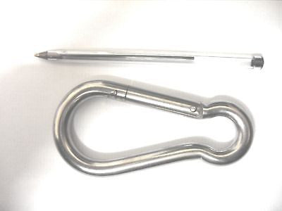 12mm diameter Zinc Plated Carbine Hook for metal chain