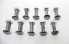 10 number M6 x 25 mm roofing bolts with nuts