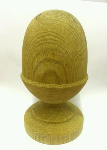 Treated Wooden Acorn Finial for 4ins posts