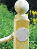 brass finishing plate for decking handrail end cover