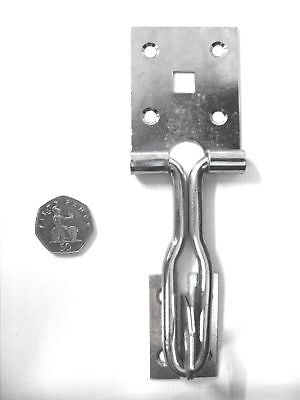Galvanised 6" inch Wire Hasp & Staple shed lock padlock