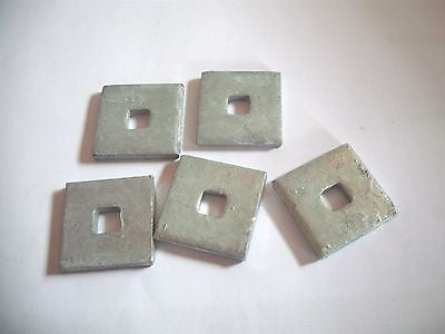 5 number Expamet 35 mm x 35 mmx 5mm  plate washers fixings heavy iron galvanised