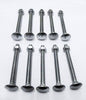 M6 x 65 cup square bolt with nut zinc plated