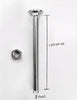 M8 x 100 cup square bolt with nut zinc plated