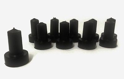 Black plastic topats roofing bolt caps covers cladding