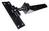 24" Black Adjustable Hooks & Bands on plates hinges NEW
