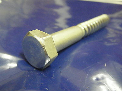Hex head 12 mm x  100 mm coachscrew bright zinc plated