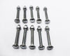 M6 x 50 cup square bolt with nut zinc plated